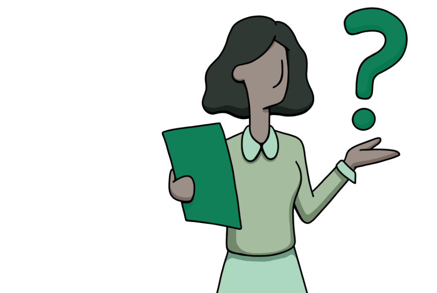 Person with question